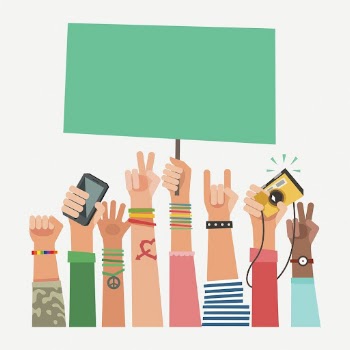 Human rights protest clipart, human | Free PSD - rawpixel