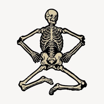 Human skeleton collage element, vintage | Free Vector Illustration - rawpixel