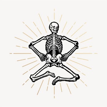 Human skeleton drawing, vintage medical | Free PSD Illustration - rawpixel