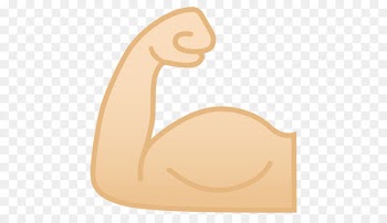 Human skin color Biceps Light skin Muscle - emoji 
