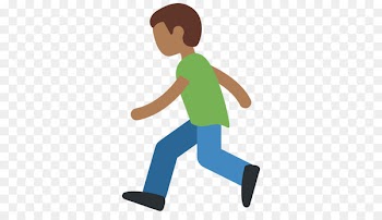 Human skin color Dark skin Running Emoji Sports - emoji 