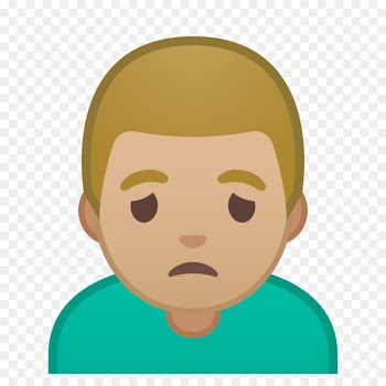 Human skin color Emoji Light skin Frown - emoji 
