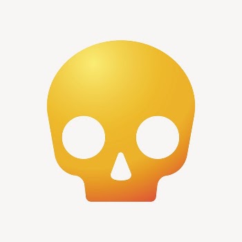 Human skull icon, aesthetic gradient | Free Icons - rawpixel