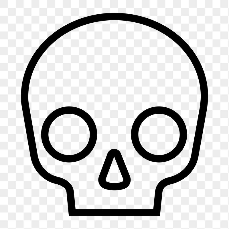 Human skull line png icon | Free Icons - rawpixel