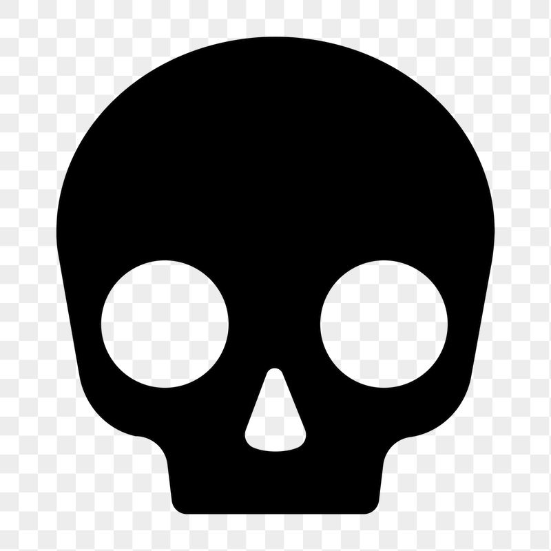 Human skull png icon sticker, | Free Icons - rawpixel