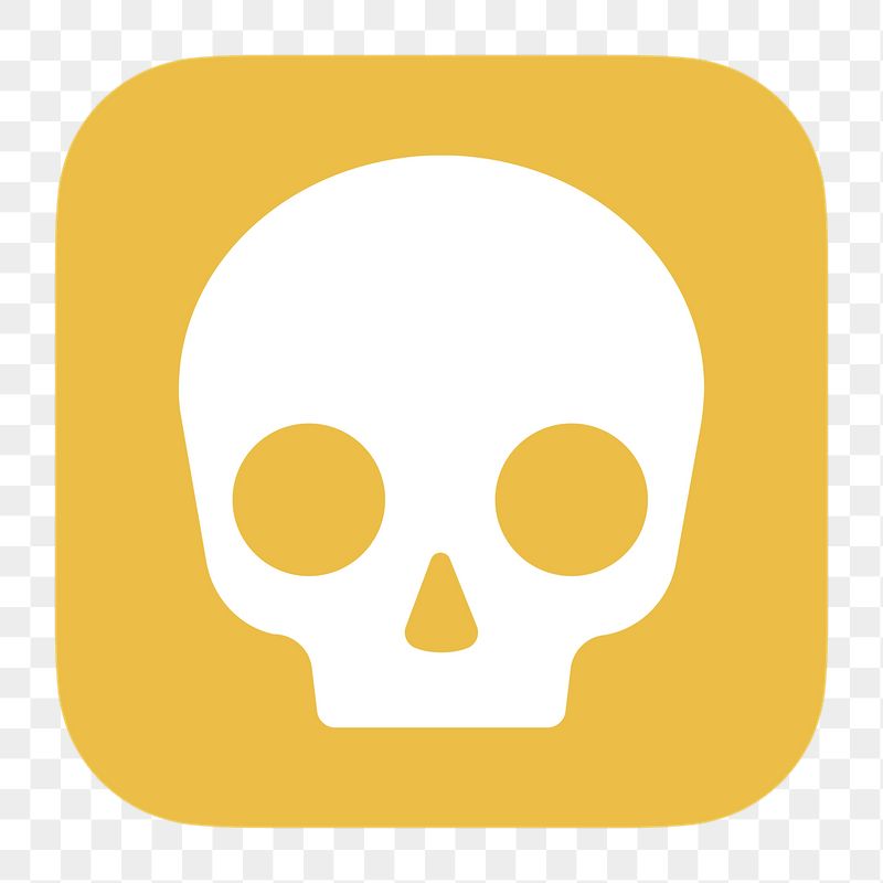 Human skull png icon sticker, | Free Icons - rawpixel