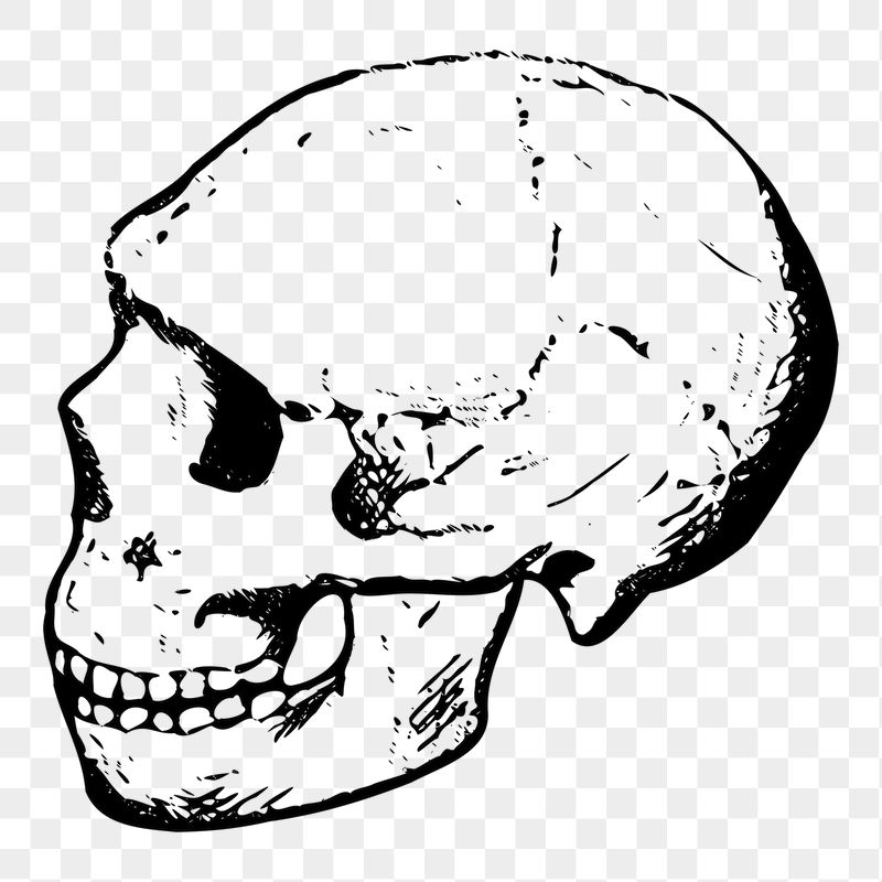 Human skull png sticker, transparent | Free PNG - rawpixel