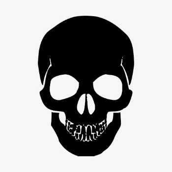 Human skull sticker, Halloween illustration | Free PSD - rawpixel
