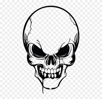 Human Skull Symbolism Clip Art - Skull Logo Vector Png