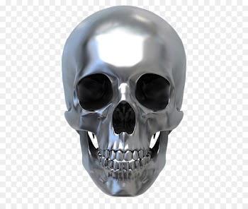 Human skull symbolism Metal Royalty-free - Silver iron 