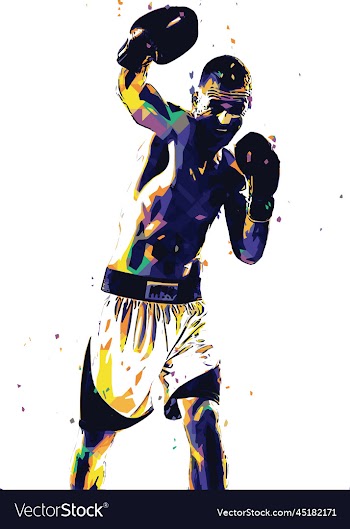 human sport boxing creative poster image