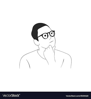 human thinking line art design