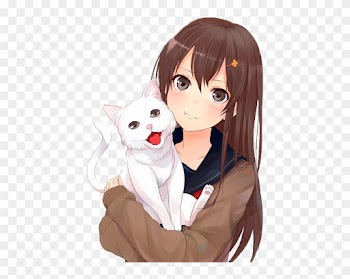 Humana - - Cute Anime Girls With Brown Hair And Brown Eyes