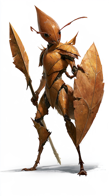 Humanoid Leaf-Cutting Ant Warrior