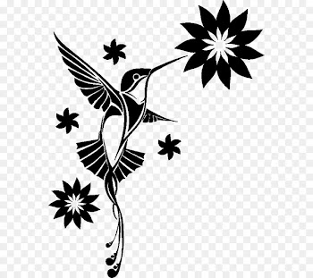 Hummingbird Wall decal Sticker Tattoo - colibri 