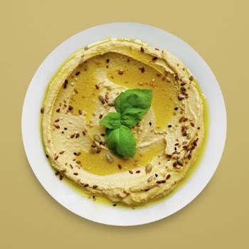 Hummus on a plate, food | Free PSD - rawpixel