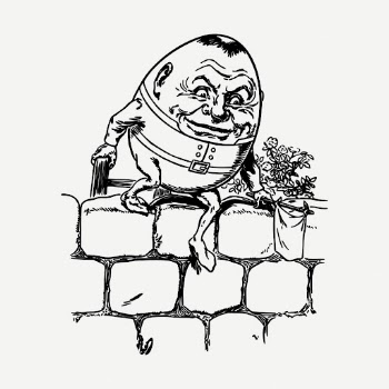 Humpty Dumpty drawing clipart, cartoon | Free PSD - rawpixel