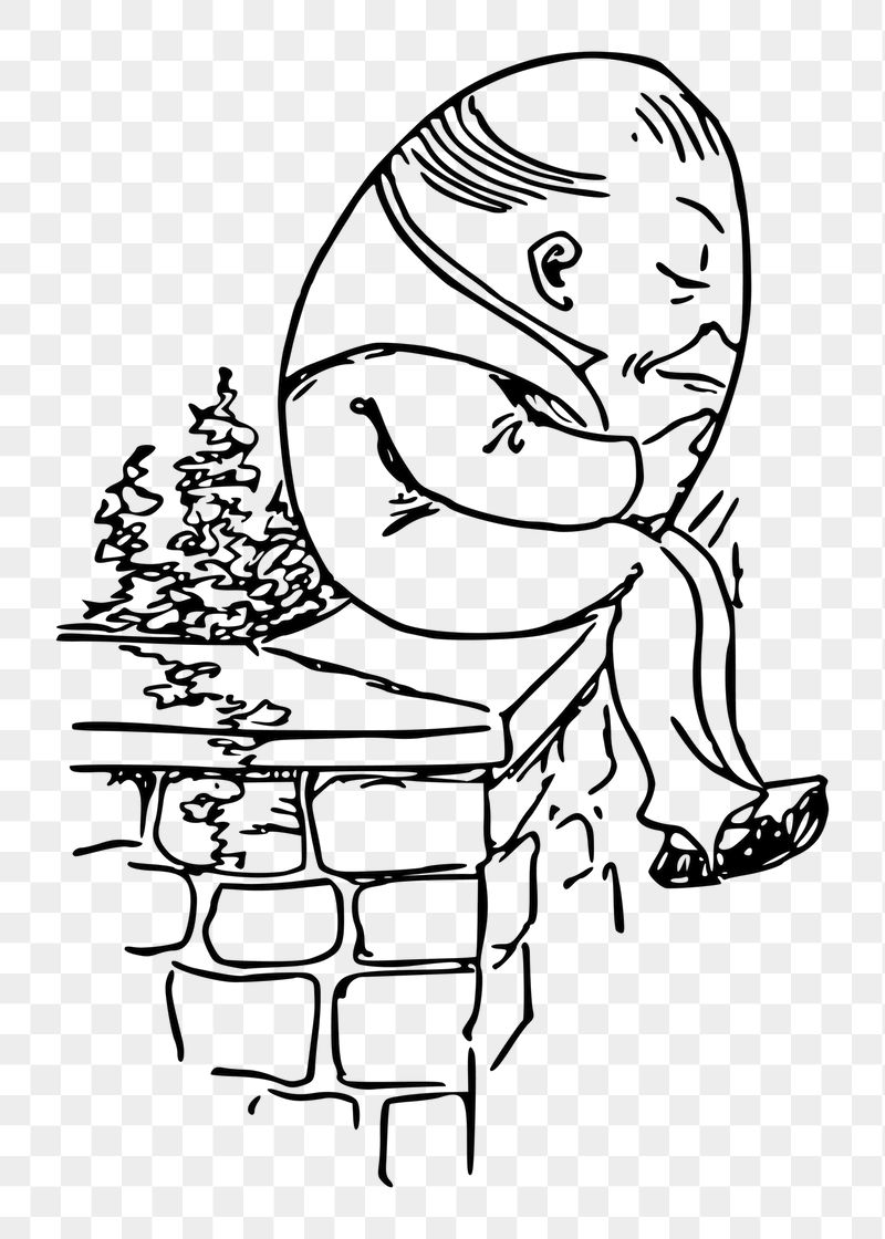Humpty Dumpty png sitting on wall | Free PNG - rawpixel