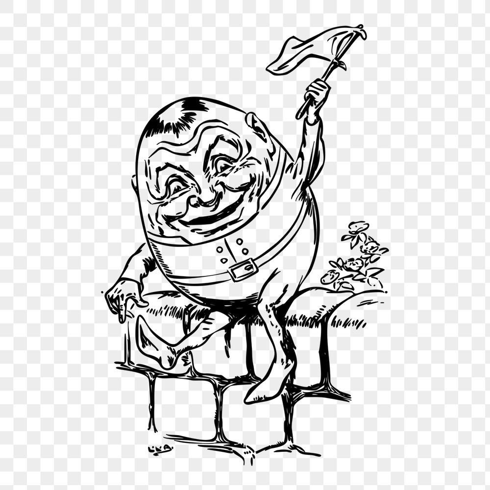 Humpty Dumpty png waving white | Free PNG - rawpixel