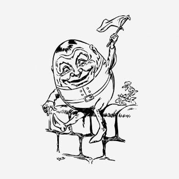 Humpty Dumpty waving white flag | Free Photo - rawpixel