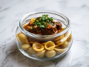 Hungarian Goulash with Orecchiette Pasta in a Jar Hungarian Goulash with Orecchiette Pasta in a Jar