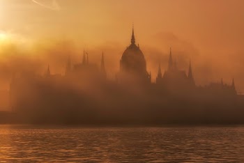 Hungarian Parliament in Hungary.