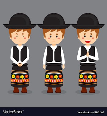 hungary character with various expression