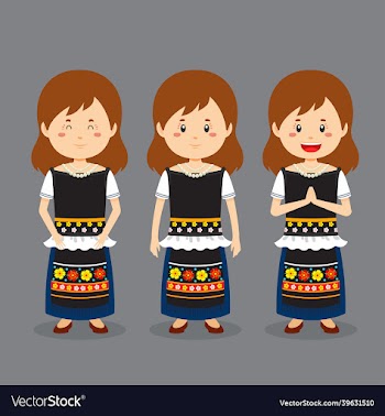 hungary character with various expression