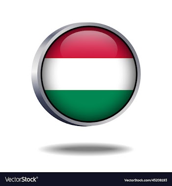 hungary flag button