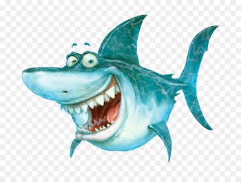 Hungry Shark Evolution Great white shark Drawing Illustration - Laughing shark 