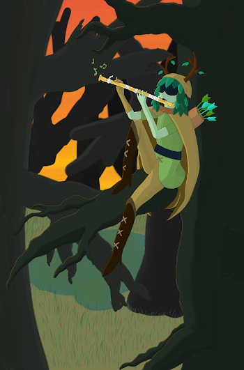 Huntress Wizard fanart. I think it's finished? Maybe I'll add more ...