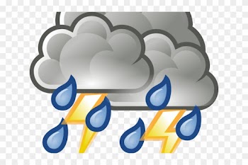 Hurricane Clipart Thunderstorm - Cloud And Rain Clipart