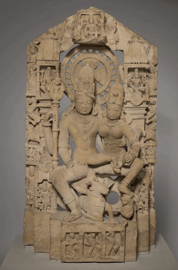 husband and wife seated on a lotus | Free Photo - rawpixel