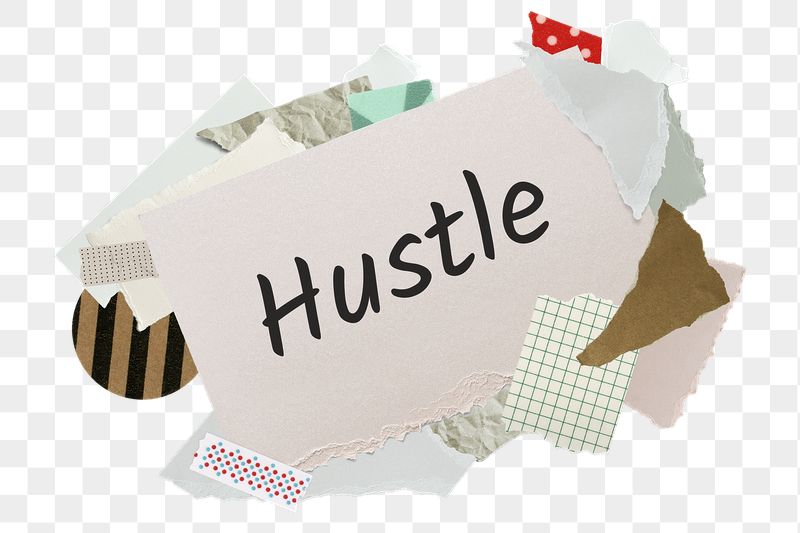 Hustle png word sticker, aesthetic | Free PNG - rawpixel