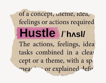 Hustle ripped dictionary, editable word | Free PSD - rawpixel