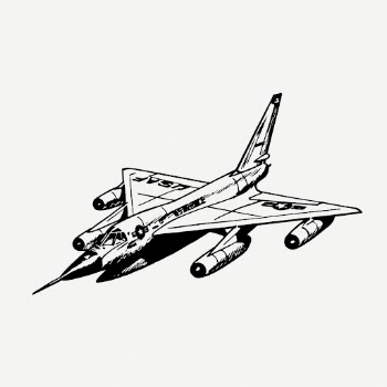 Hustler plane drawing, military vehicle | Free PSD - rawpixel