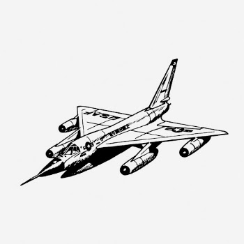 Hustler plane drawing, vintage military | Free Photo - rawpixel