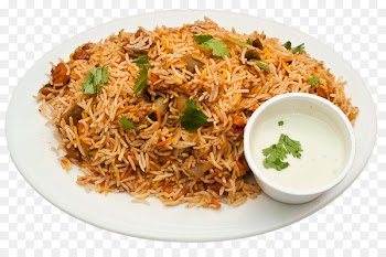 Hyderabadi biryani Naan Butter chicken Chicken tikka masala - biryani 