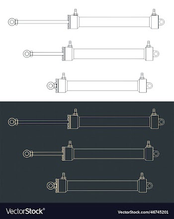hydraulic cylinder blueprints