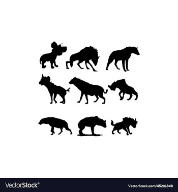 hyena wild animal collection set design