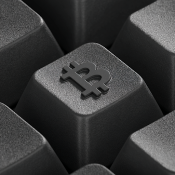 Hyper-Realistic Mechanical Keyboard Keycap with Bitcoin Symbol