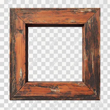 Hyper-Realistic Punky Modern Square Frame Display