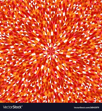 Hypnotic abstract circular tiled mosaic pattern vector image