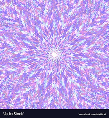 Hypnotic abstract colorful geometrical radial vector image
