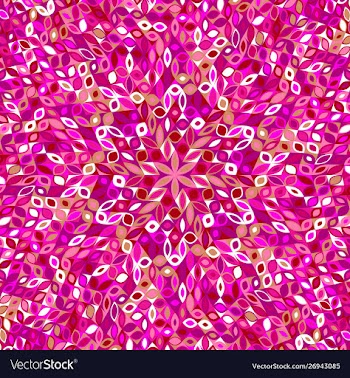 Hypnotic abstract colorful radial pattern mosaic vector image
