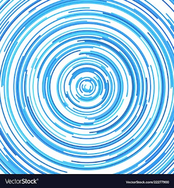 Hypnotic abstract curved line background vector image