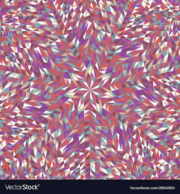 Hypnotic abstract dynamic circular pattern mosaic vector image
