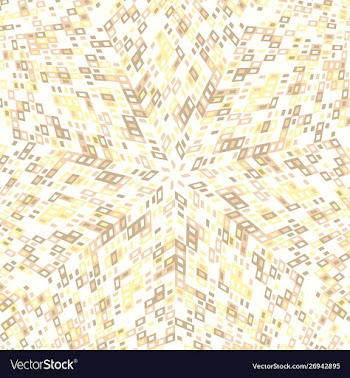 Hypnotic abstract dynamic circular tile mosaic vector image