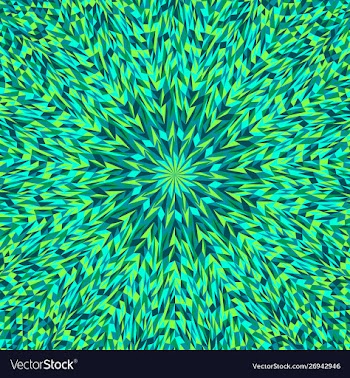 Hypnotic abstract geometrical circular pattern vector image