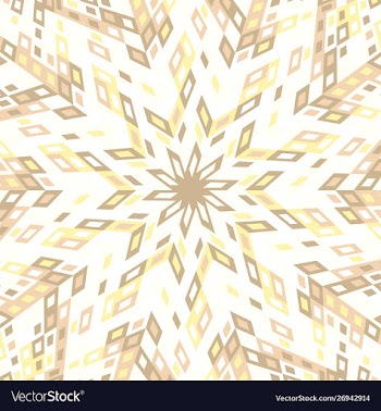 Hypnotic abstract geometrical circular tile vector image